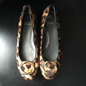Stuart Weitzman Leopard Print Flats